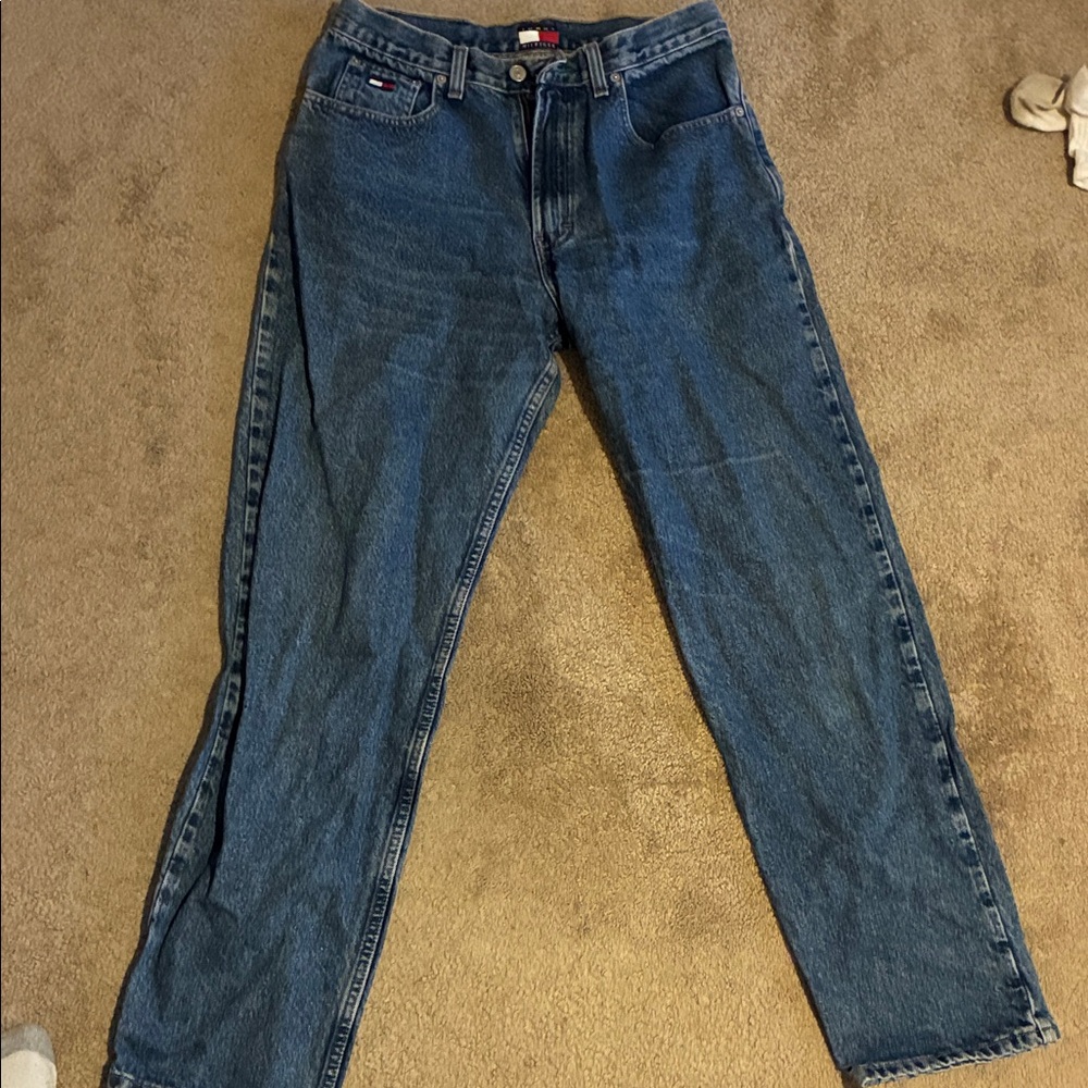 Tommy Hilfiger Dark Blue Straight-Leg Jeans